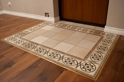 Tiles At The Entrance Door In The Hallway And Laminate Photo