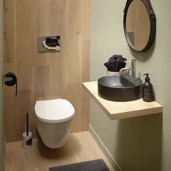 Bathroom with sink and toilet design