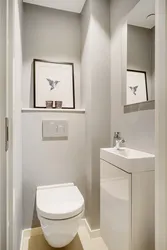 Lavabo və tualet dizaynı ilə vanna otağı