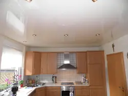 Photo of suspended ceilings in a small kitchen