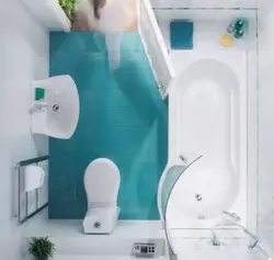 Bathroom design from above