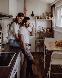 Photo Together In The Kitchen