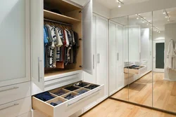 Дизайн встроенного гардеробного шкафа