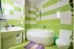White green bath design