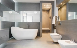 Types of bathroom interior design