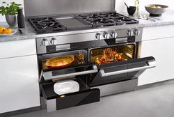Кухонная плита на кухне дизайн