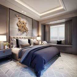 Bedroom interior in modern style inexpensive