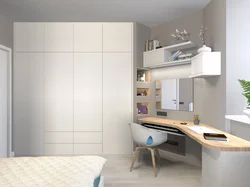 Bedroom Design With Work Area