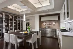 Modern interior of large kitchen