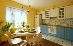 Kitchen design in sand colors