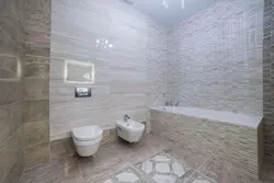 Quartz vinyl in the bathroom on the walls instead of tiles photo