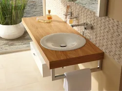 Танӯраи дар countertop дар акс ҳаммом