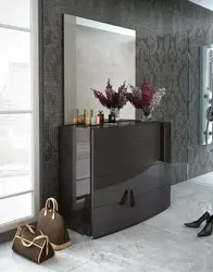 Modern design chest of drawers in the hallway