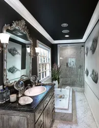 Bath Design Black Ceiling