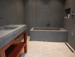 Microcement in the bathroom design