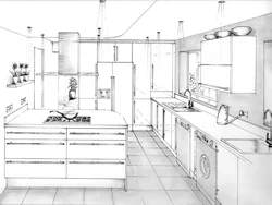 Схема интерьера кухни