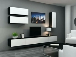 Modern Living Room Design With Side Tables Photo
