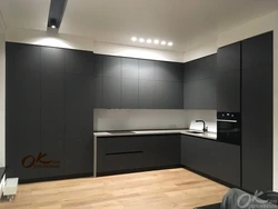 Кухня Серый Матовый Фасад Фото