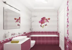 Дизайн ванной комнаты плитка и панели