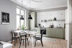 Kitchen design wallpaper gray walls