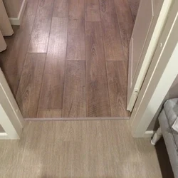 Laminate tiles for kitchen and hallway photo