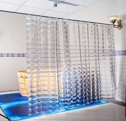 Фото стеклянных штор для ванн