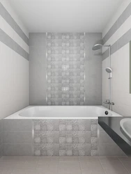 Ceramic tiles for the bathroom in the interior