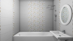 Ceramic tiles for the bathroom in the interior