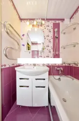 Ванная пакой дызайн для маленькай ванны ў панэльным доме