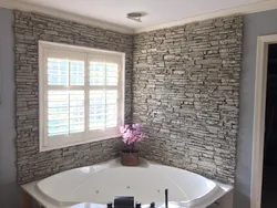Декоративные стены в ванной фото