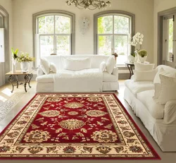 Bedroom design with carpet on the floor