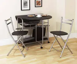 Photo of a folding table for the kitchen