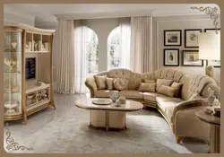 Beautiful classic sofas in the living room photo