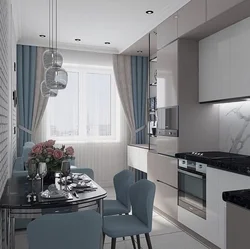 Modern kitchen design 15 m2