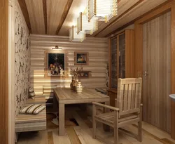 Living room in the sauna photo
