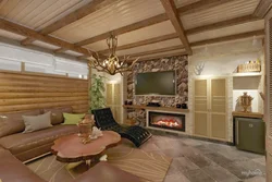 Living room in the sauna photo