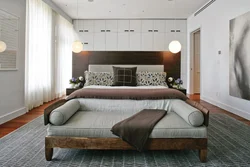 Спальни с кроватью и диваном дизайн