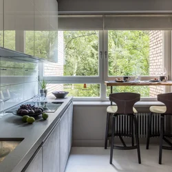 Photo of the window shape in the kitchen