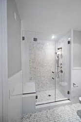 Ванные комнаты в белом цвете с душевыми кабинами фото