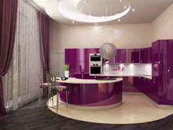 Кухня в фиолетовом тоне фото
