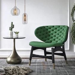 Modern armchairs for the living room interior photo