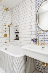 Шағын аумаққа арналған ванна бөлмесінің плиткаларының фото дизайны