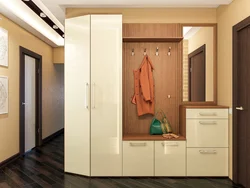 Modern hallways with a wardrobe for narrow corridors photo