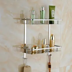 Modern Bathroom Shelves For Shampoos In The Interior