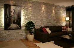 Дизайн отделки стен в гостиной