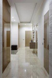 Porcelain tiles in the apartment hallway photo