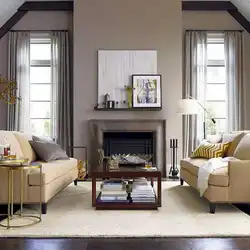 Taupe in the interior living room photo