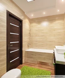 Bathroom finishing with laminate photo