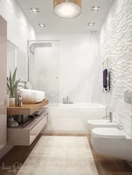 Современный интерьер небольшой ванной