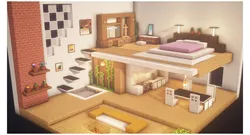 Minecraft bedroom interior